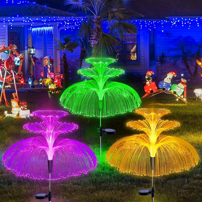 Luces Solares de Medusa, Iluminación LED de 7 Colores