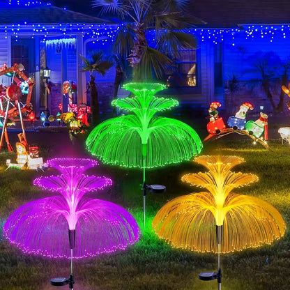 Luces Solares de Medusa, Iluminación LED de 7 Colores